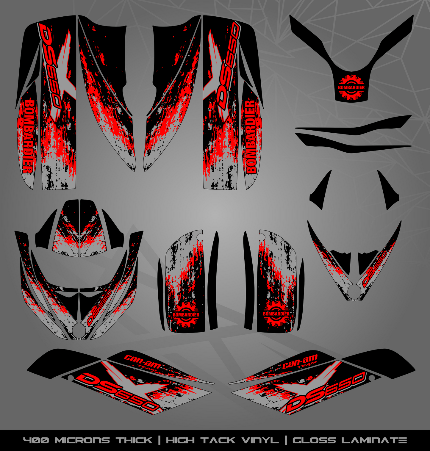 Full Sticker Kit for Bombardier DS 650
