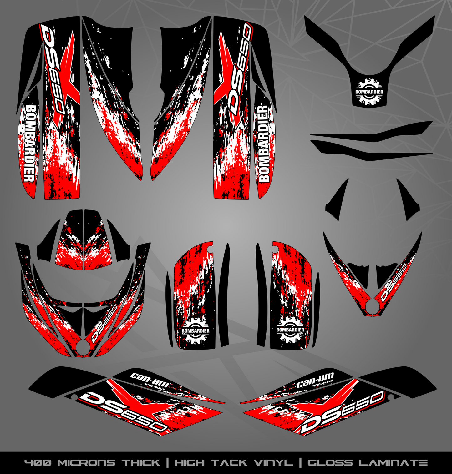 Full Sticker Kit for Bombardier DS 650