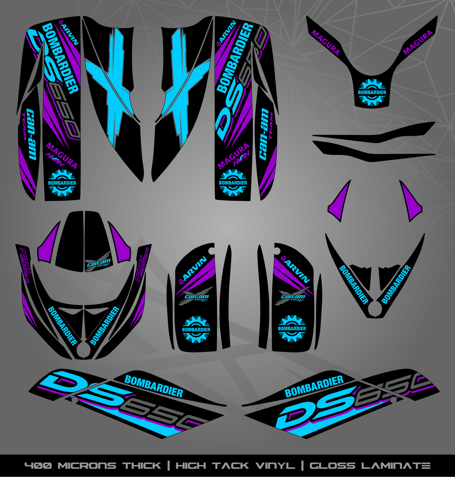 Full Sticker Kit for Bombardier DS 650