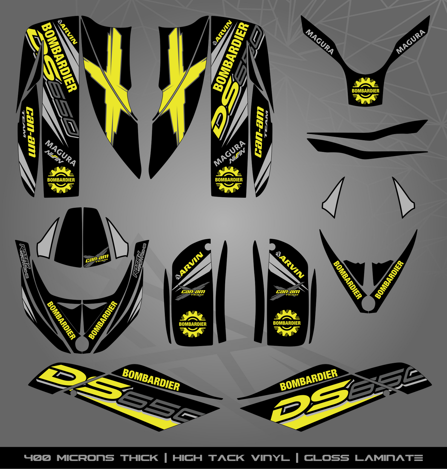 Full Sticker Kit for Bombardier DS 650