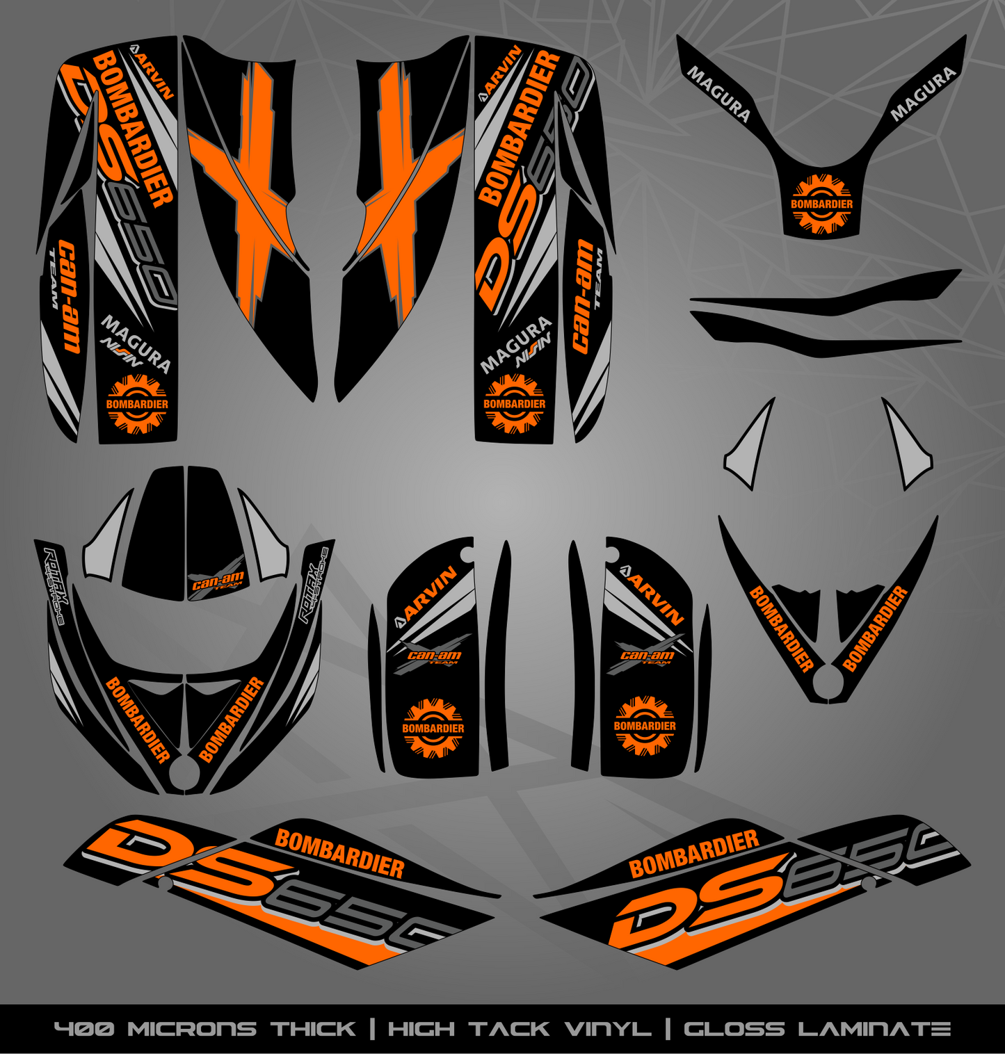 Full Sticker Kit for Bombardier DS 650