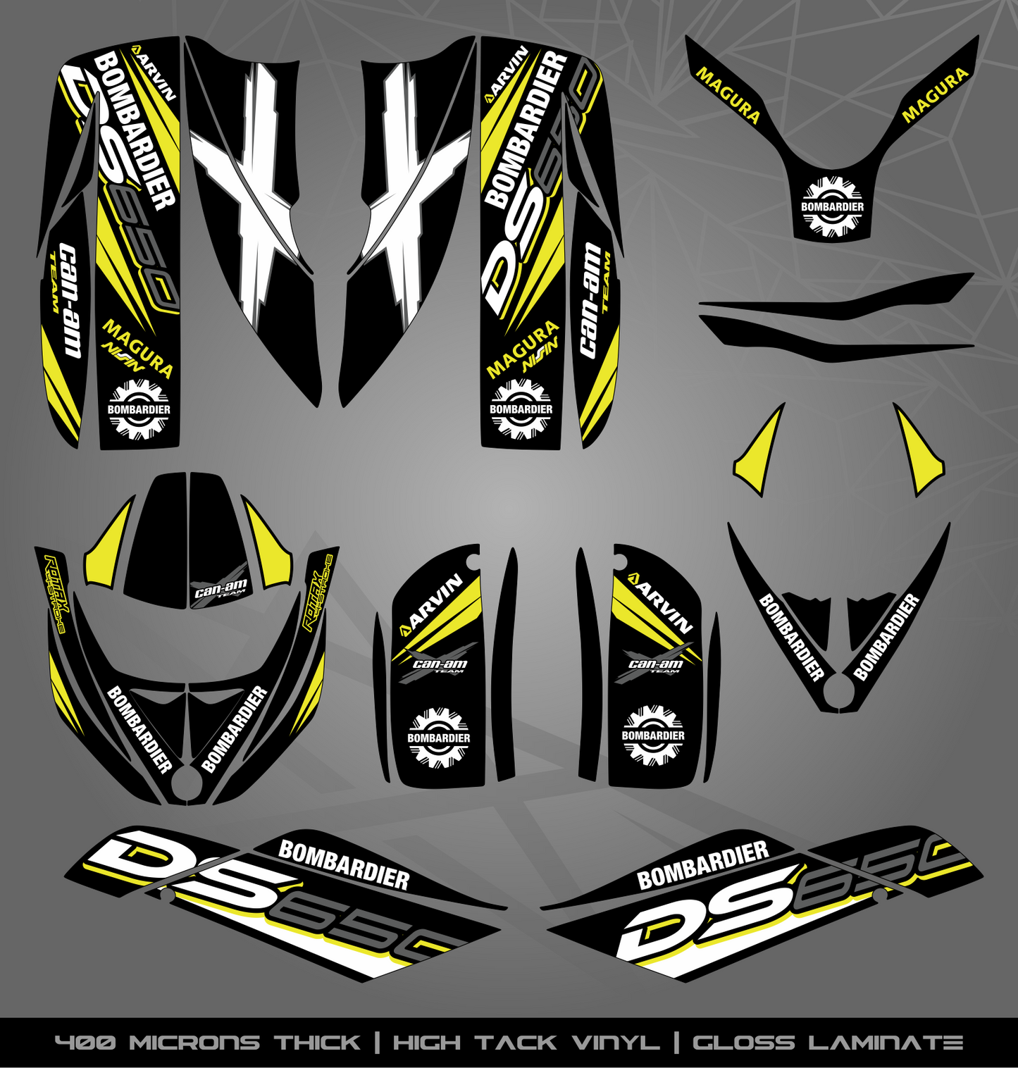 Full Sticker Kit for Bombardier DS 650