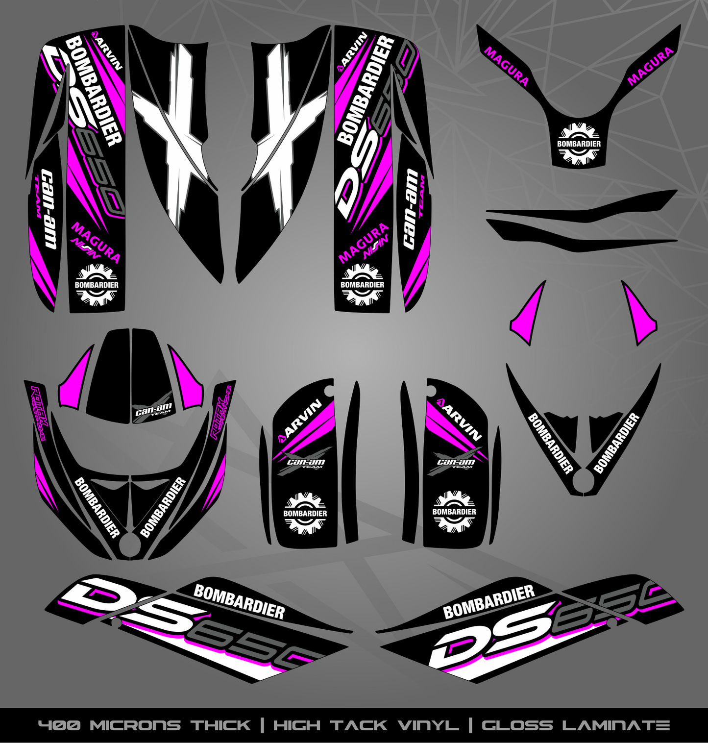 Full Sticker Kit for Bombardier DS 650