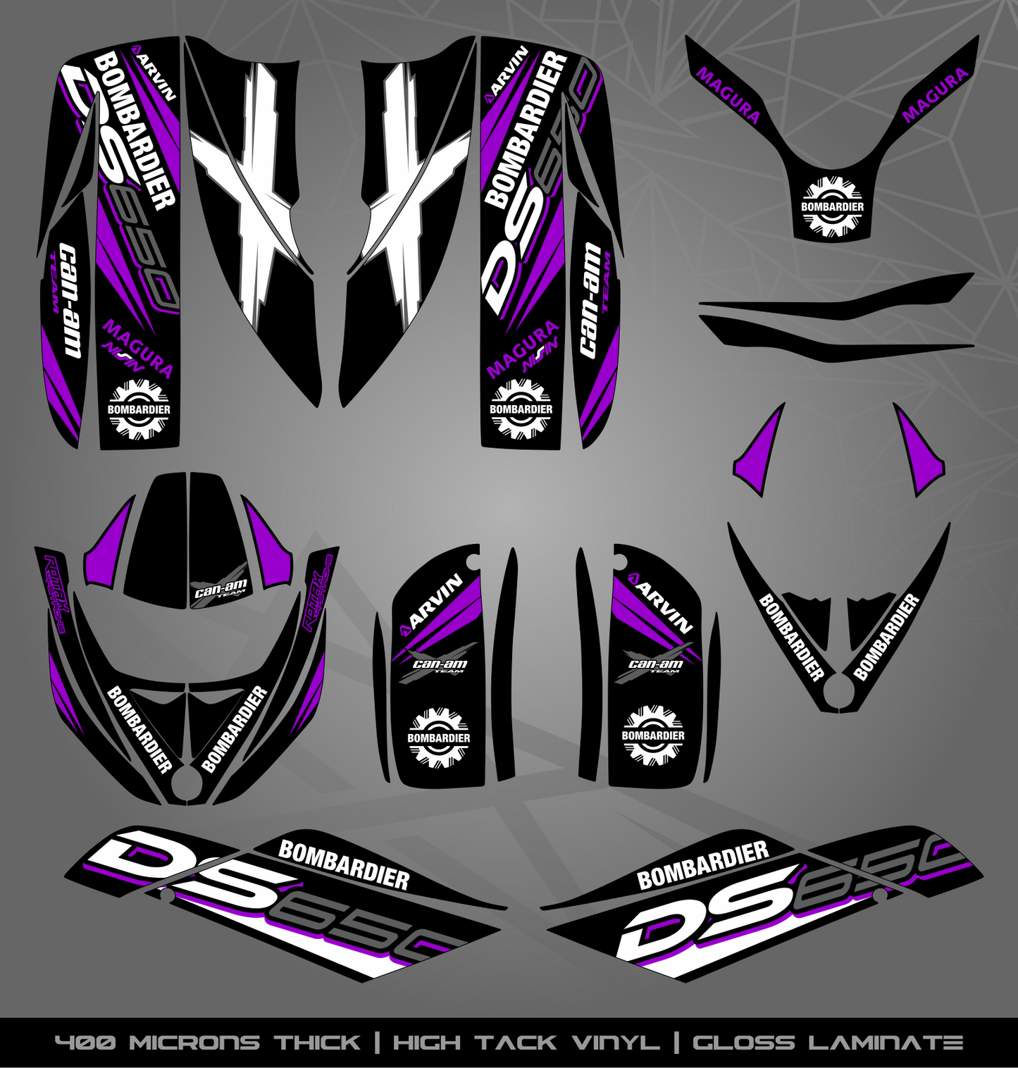 Full Sticker Kit for Bombardier DS 650