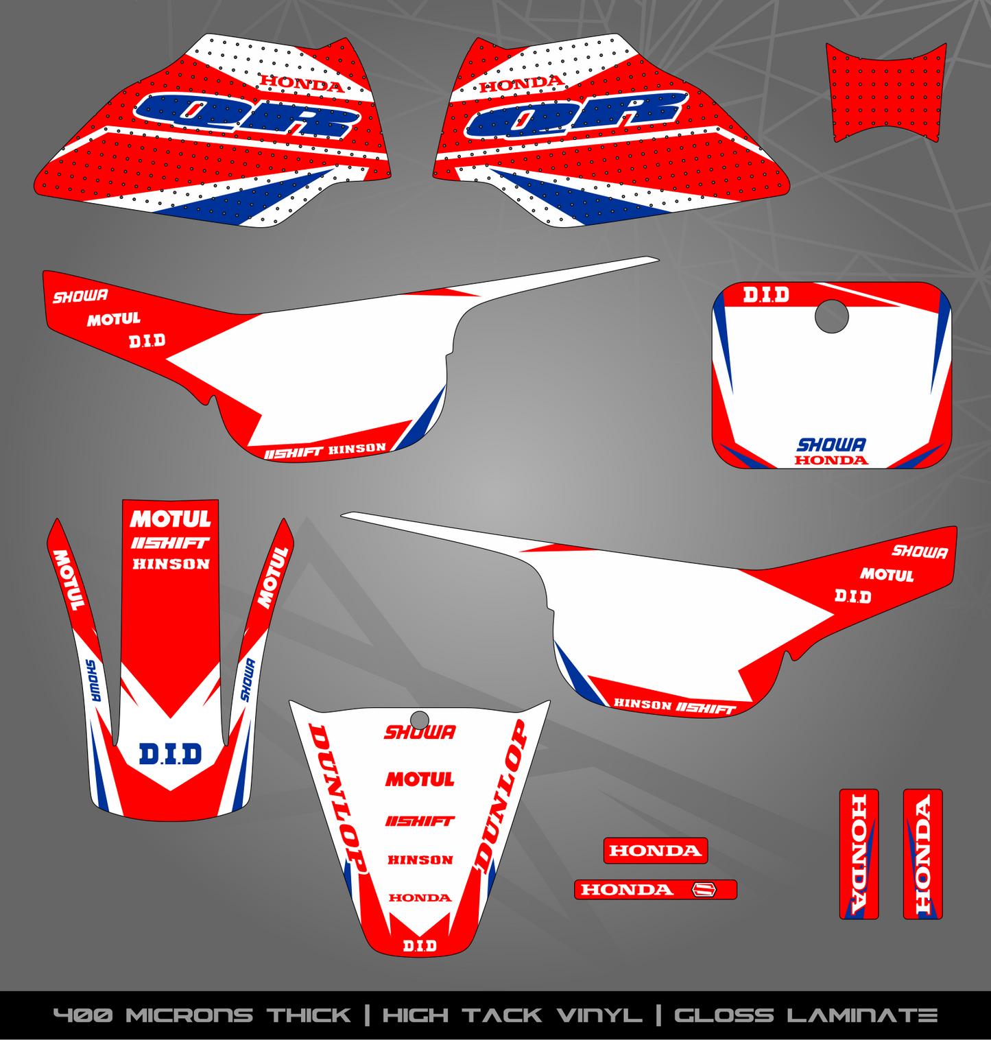 Full Sticker Kit for Honda QR 50