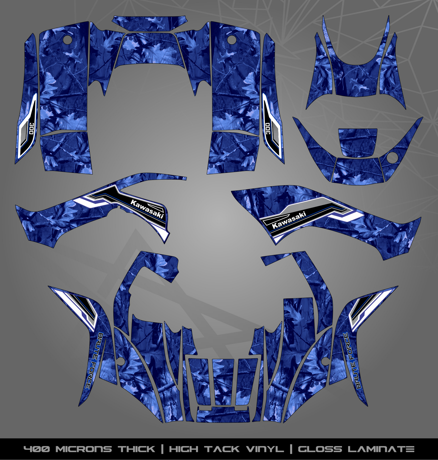 Full Sticker Kit for Kawasaki Bruteforce 300