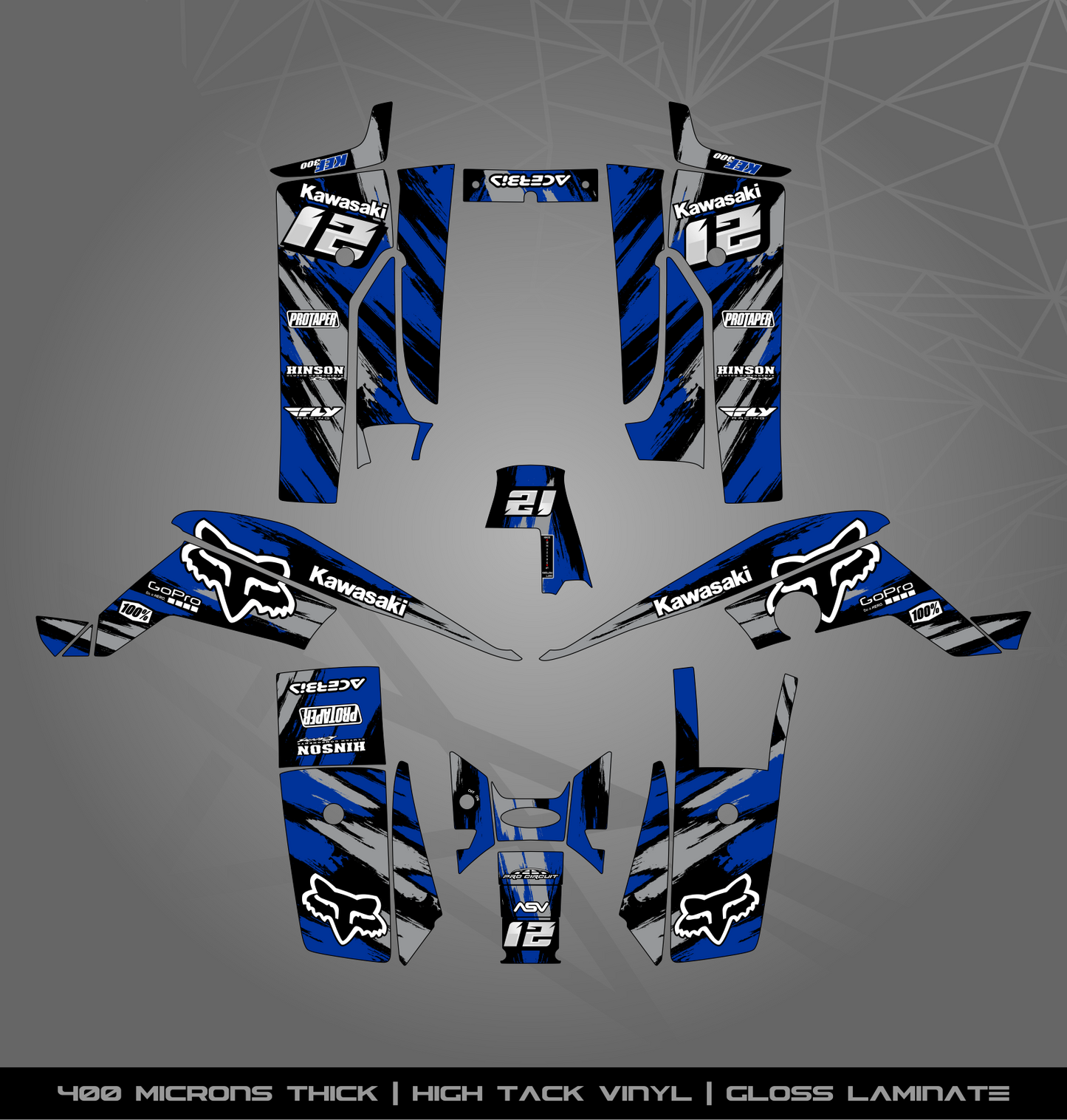 Full Sticker Kit for Kawasaki KEF 300