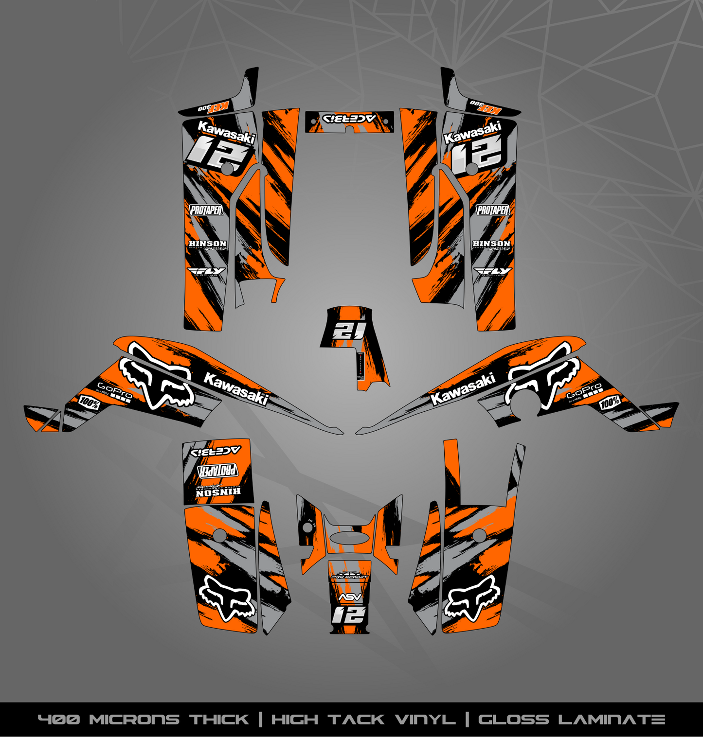 Full Sticker Kit for Kawasaki KEF 300