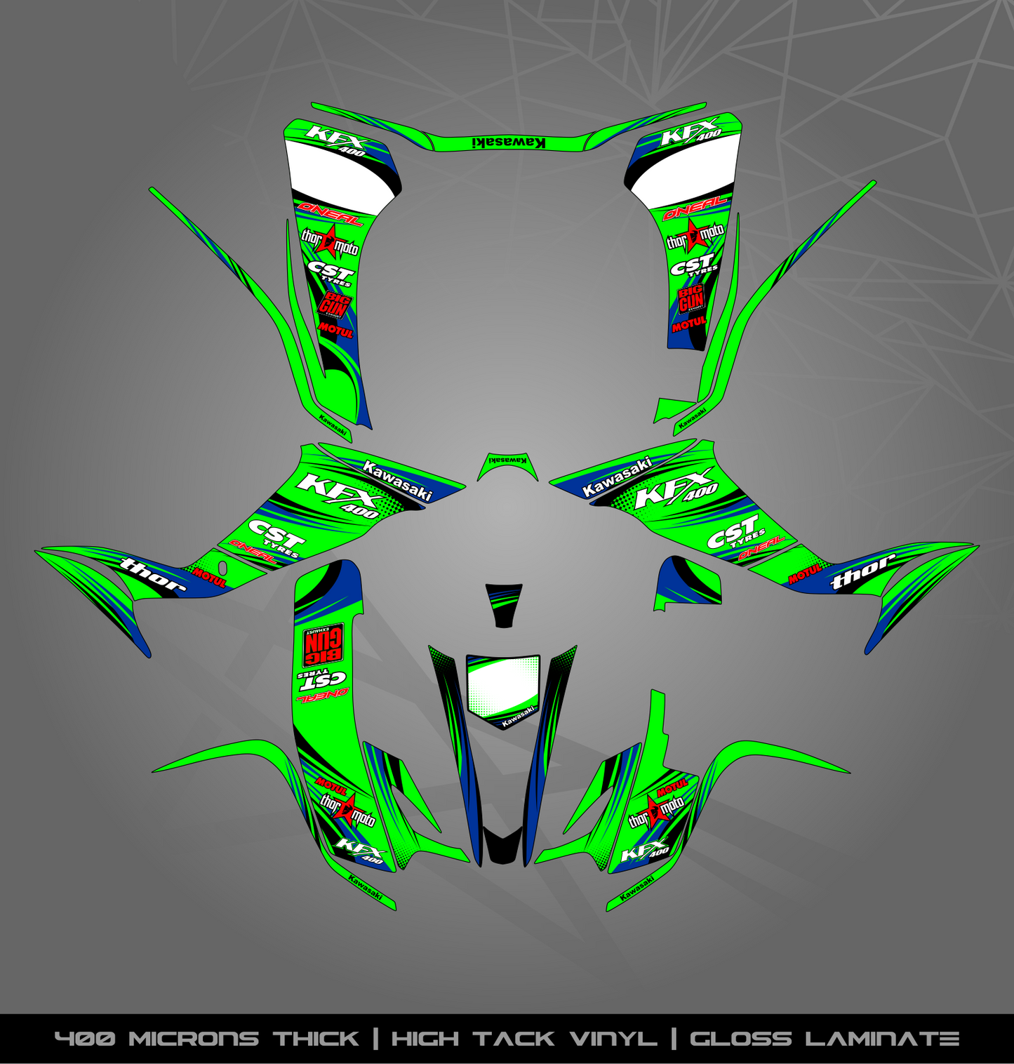 Full Sticker Kit for Kawasaki KFX 400