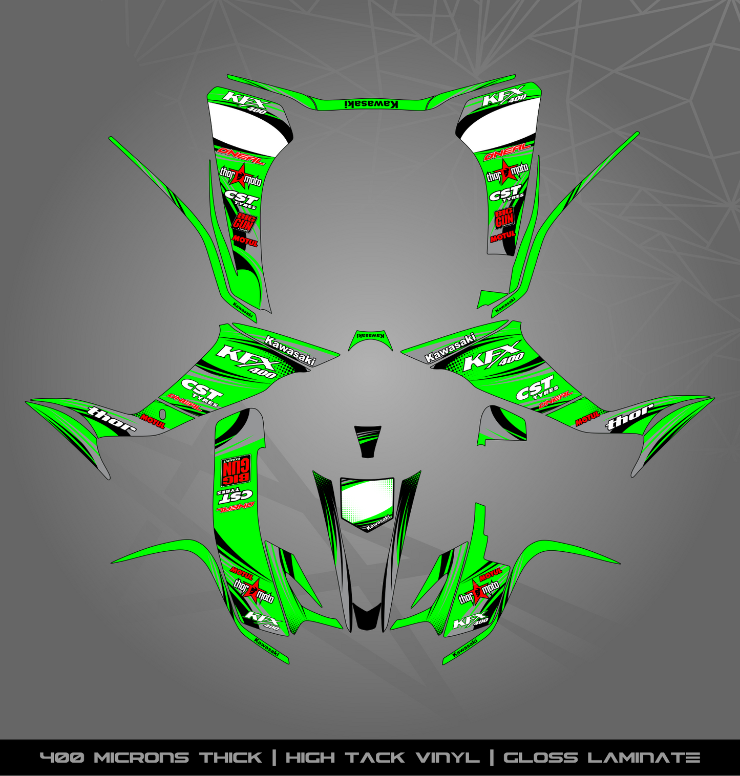 Full Sticker Kit for Kawasaki KFX 400