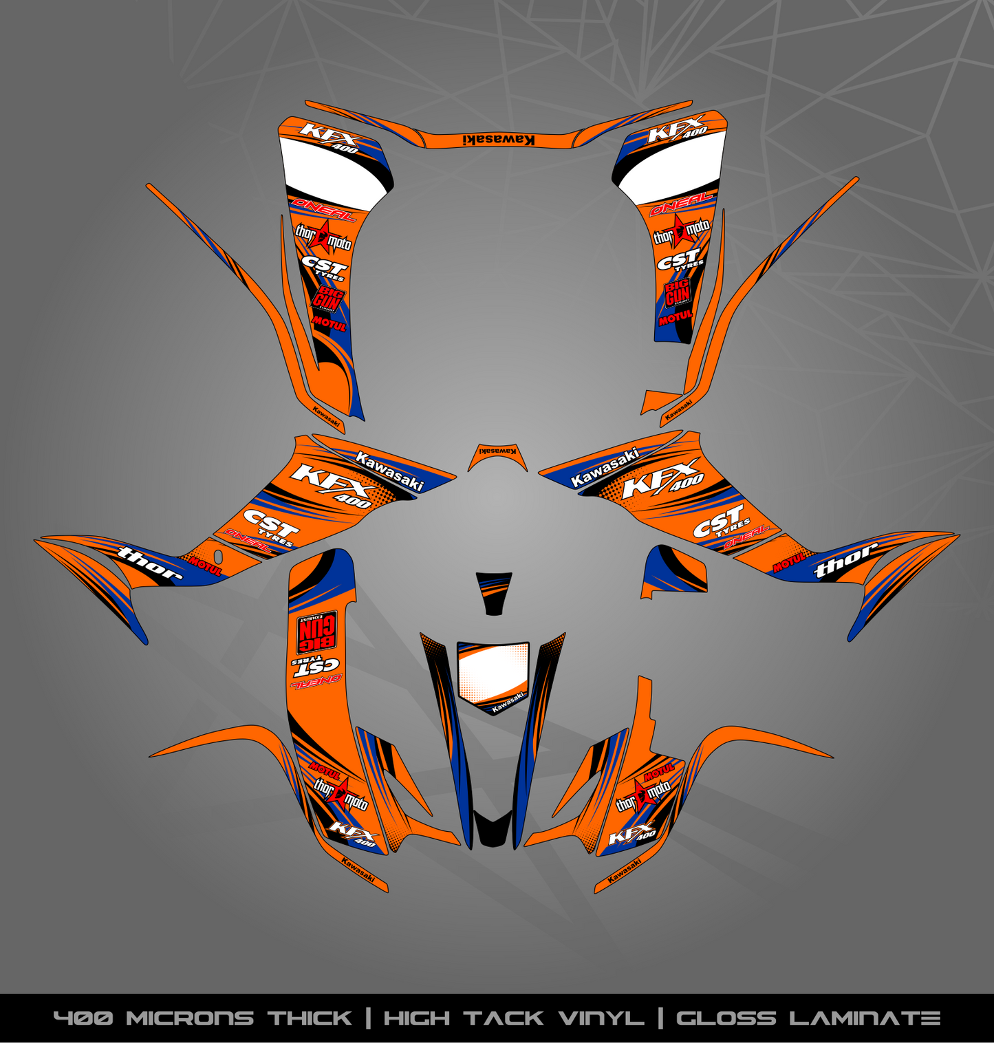 Full Sticker Kit for Kawasaki KFX 400