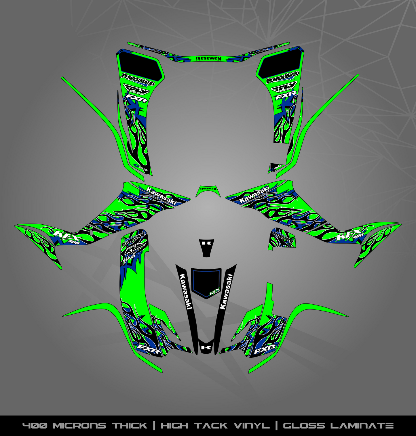 Full Sticker Kit for Kawasaki KFX 400