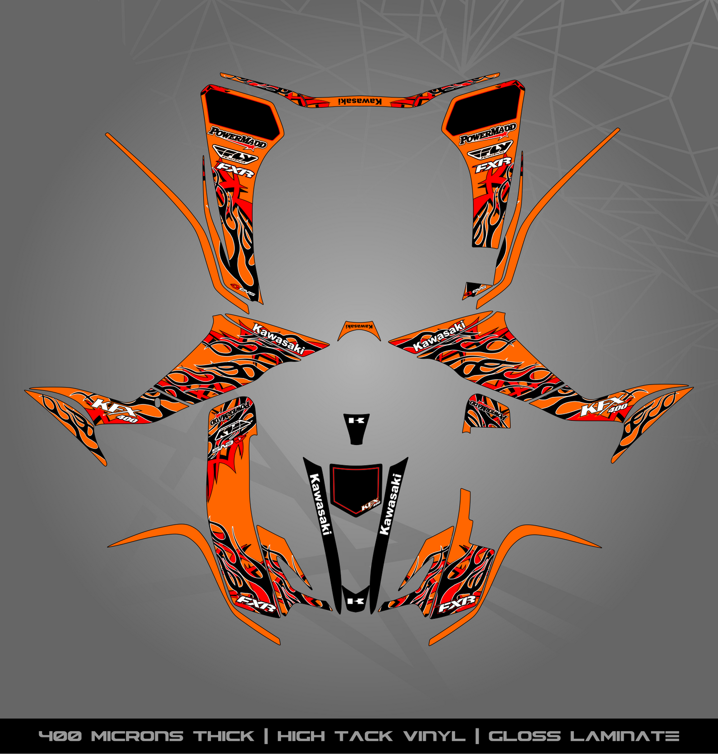 Full Sticker Kit for Kawasaki KFX 400