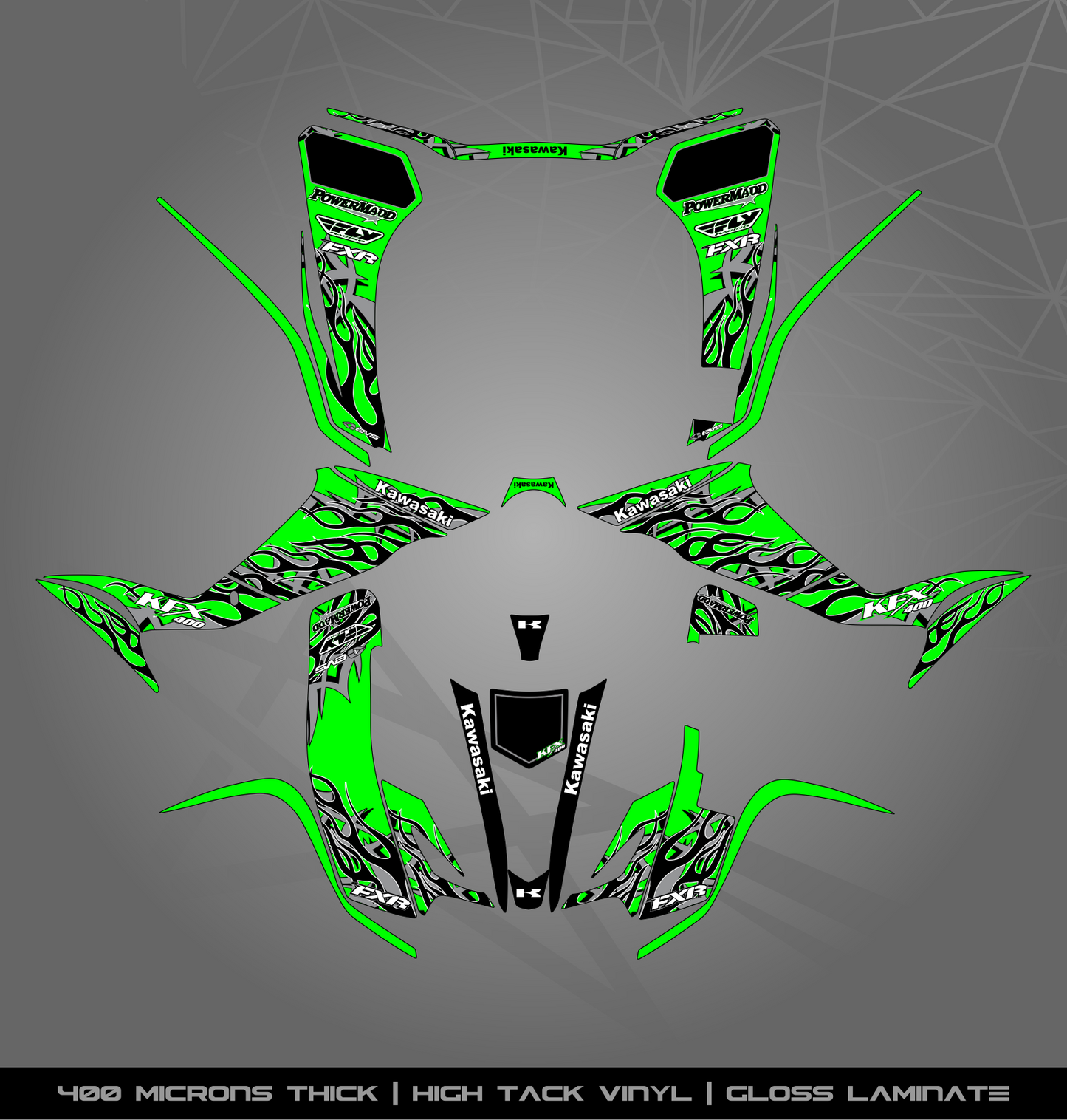 Full Sticker Kit for Kawasaki KFX 400
