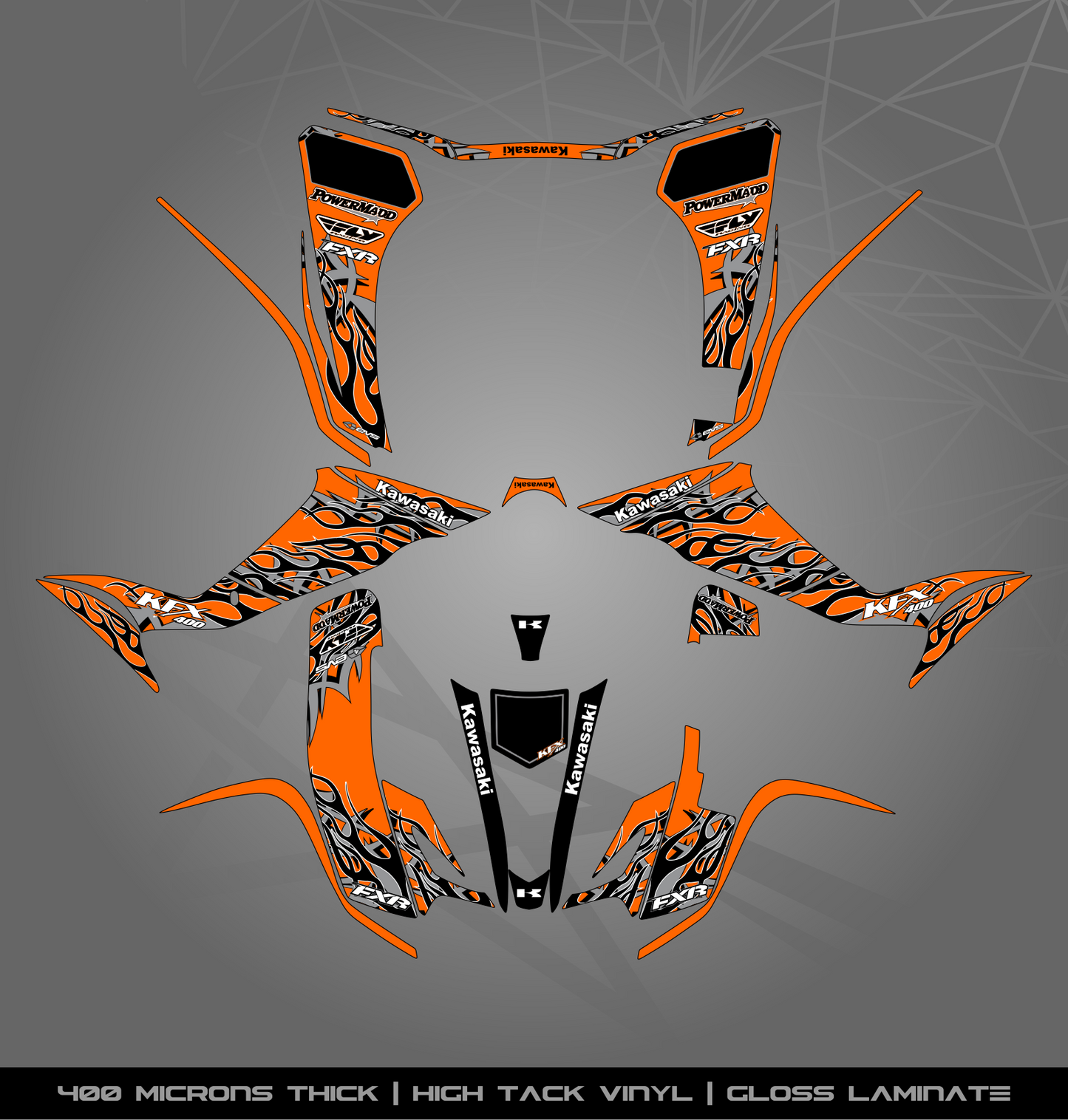 Full Sticker Kit for Kawasaki KFX 400