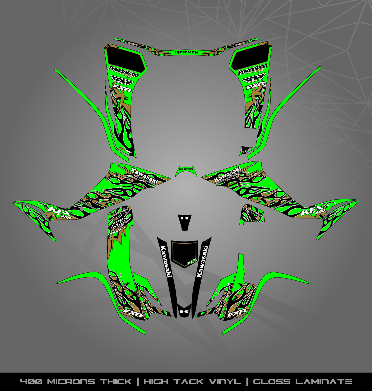 Full Sticker Kit for Kawasaki KFX 400