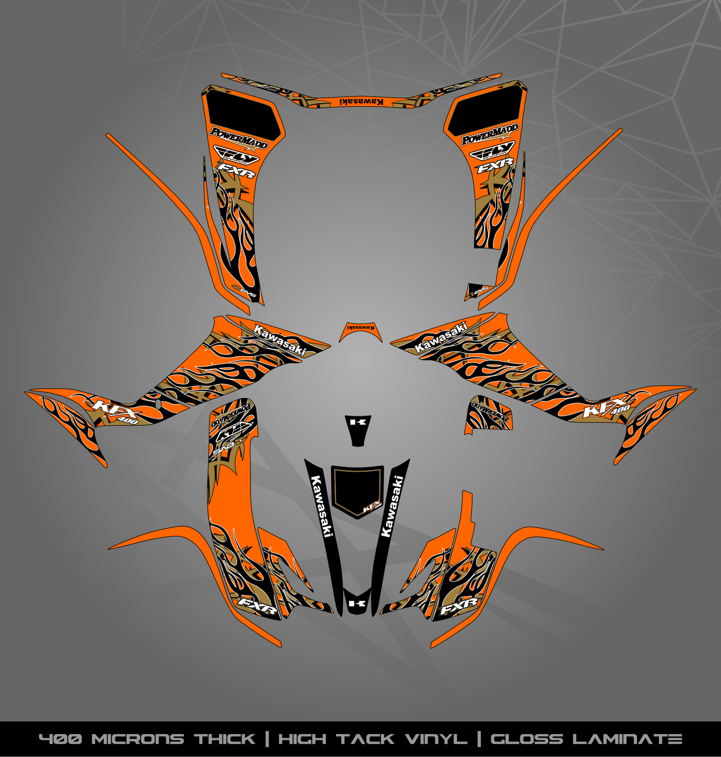 Full Sticker Kit for Kawasaki KFX 400