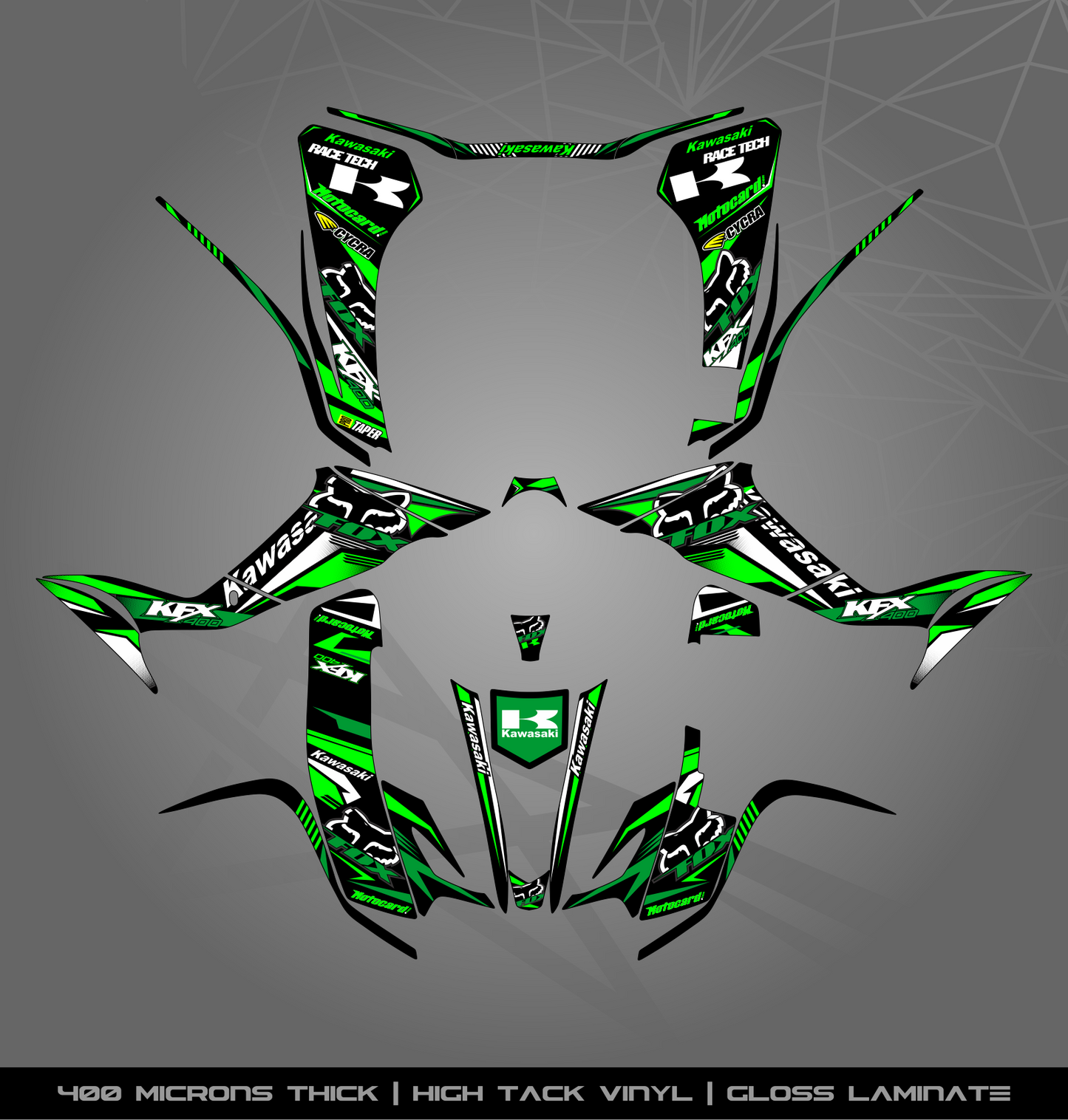 Full Sticker Kit for Kawasaki KFX 400