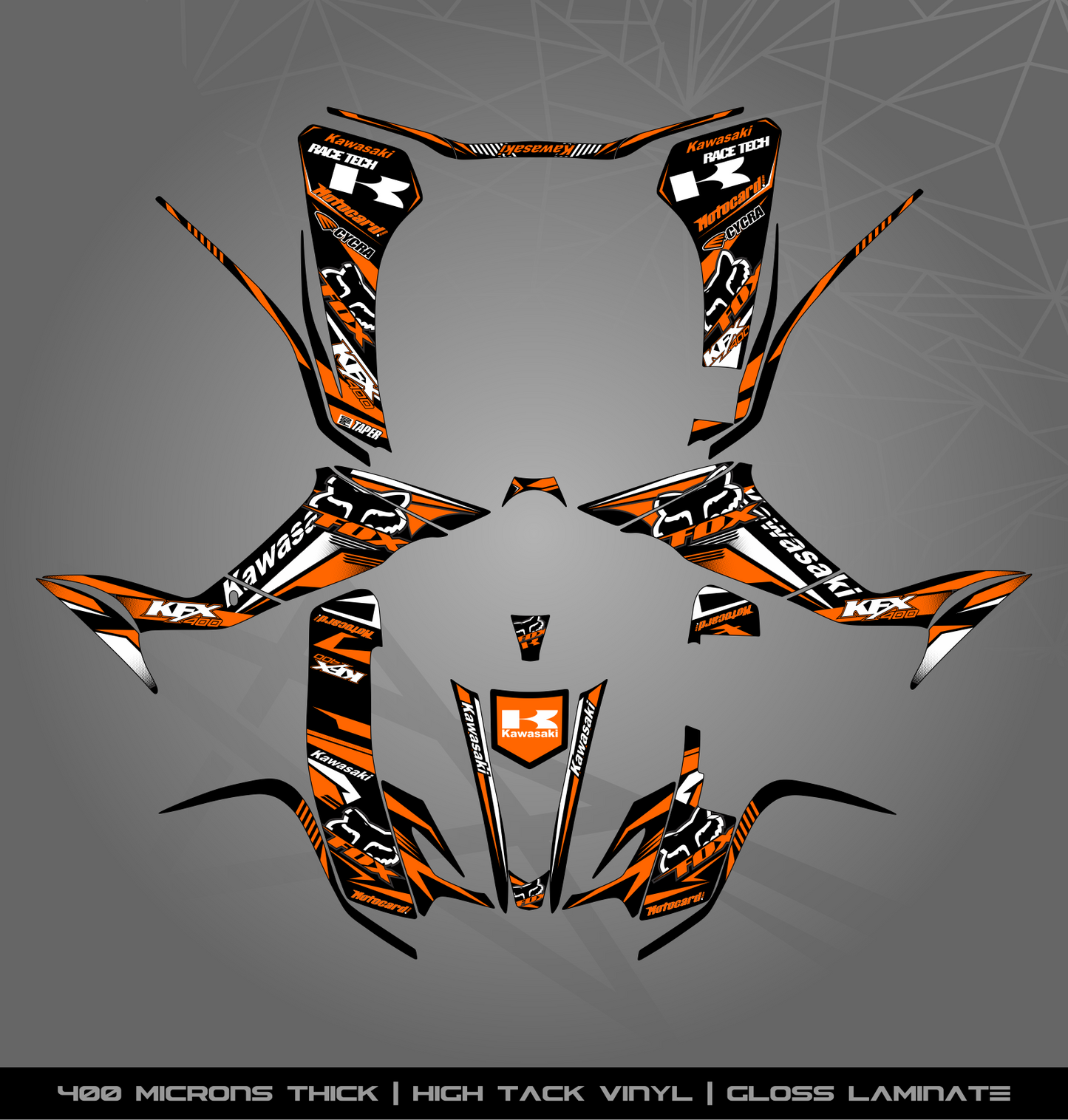 Full Sticker Kit for Kawasaki KFX 400
