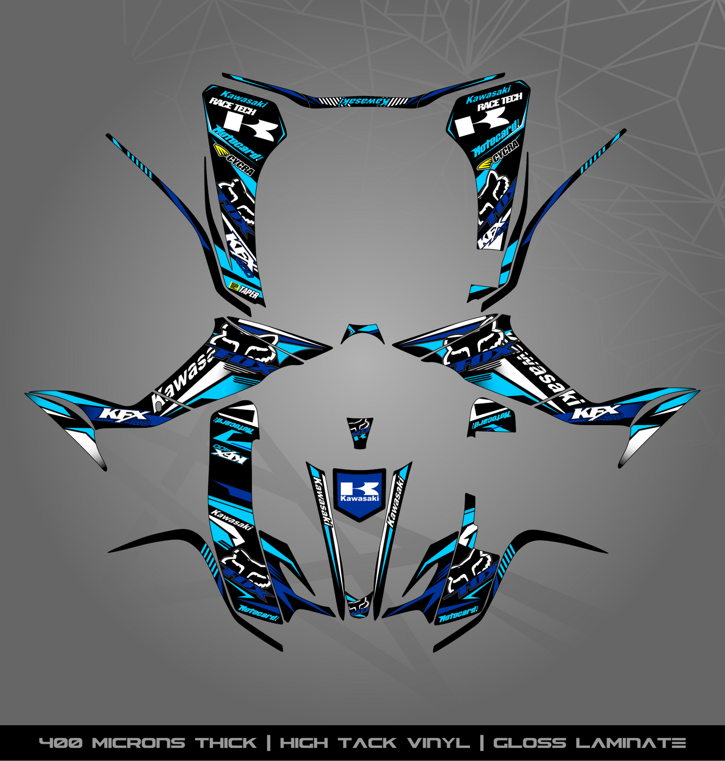 Full Sticker Kit for Kawasaki KFX 400