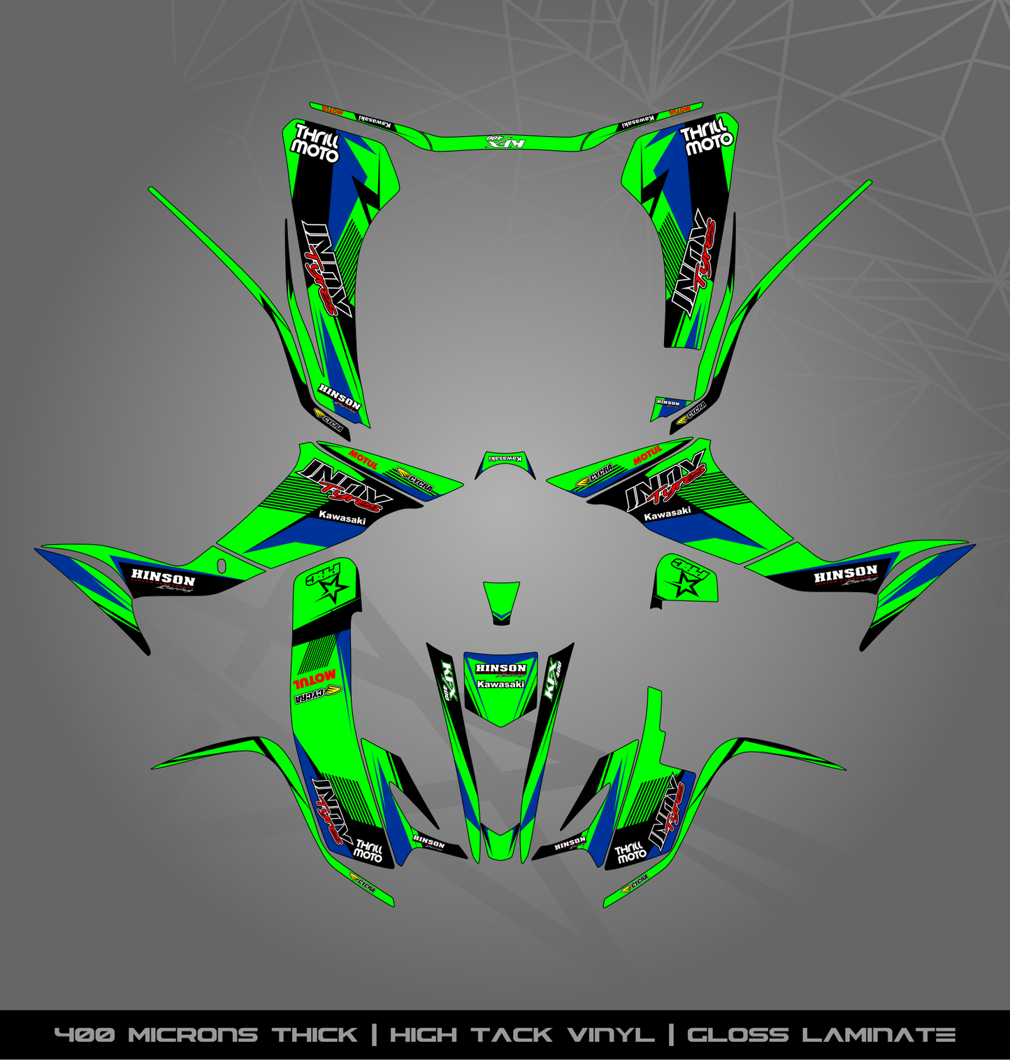 Full Sticker Kit for Kawasaki KFX 400