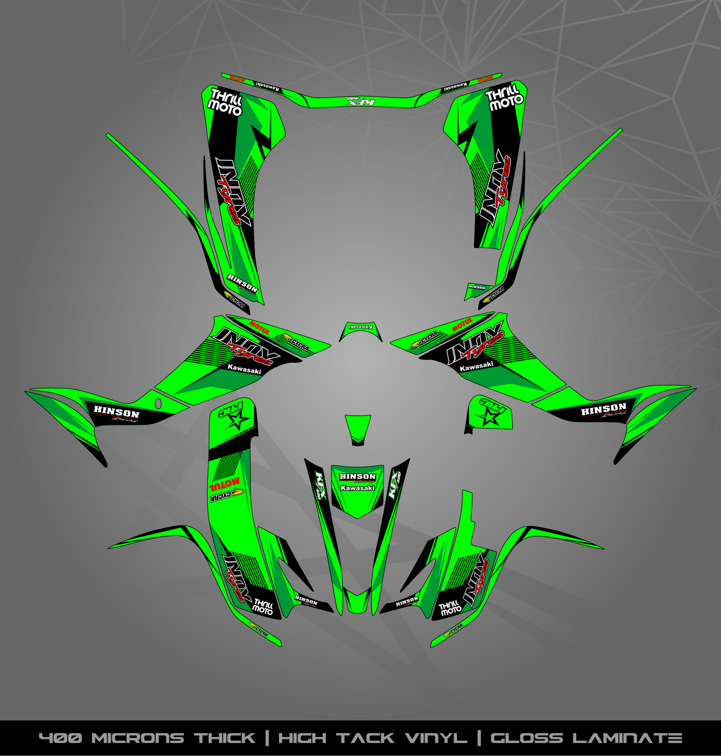 Full Sticker Kit for Kawasaki KFX 400