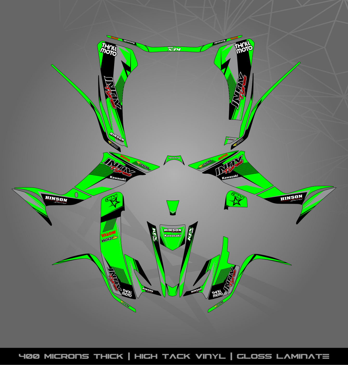 Full Sticker Kit for Kawasaki KFX 400