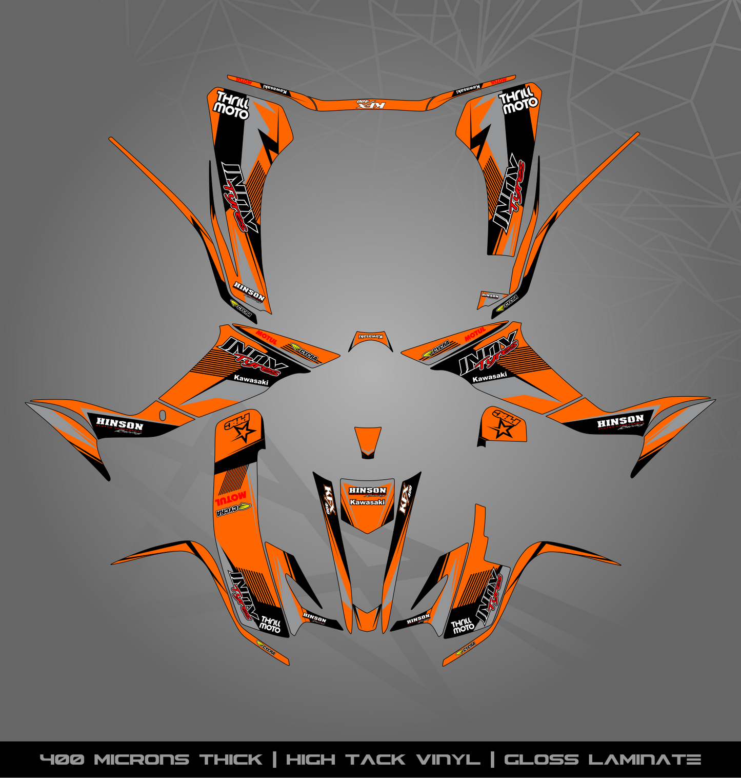 Full Sticker Kit for Kawasaki KFX 400