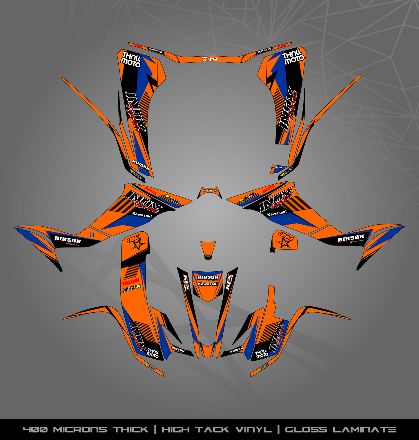 Full Sticker Kit for Kawasaki KFX 400