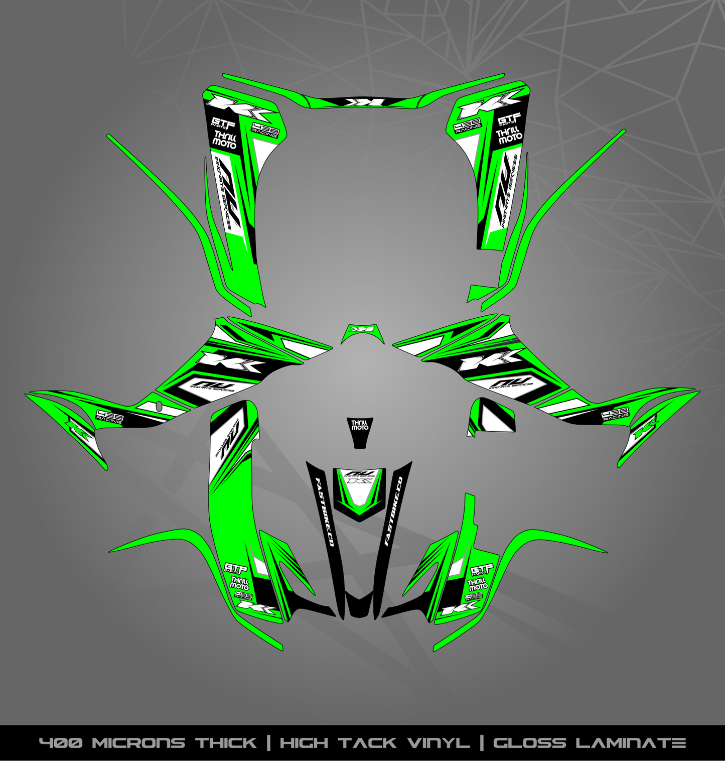 Full Sticker Kit for Kawasaki KFX 400