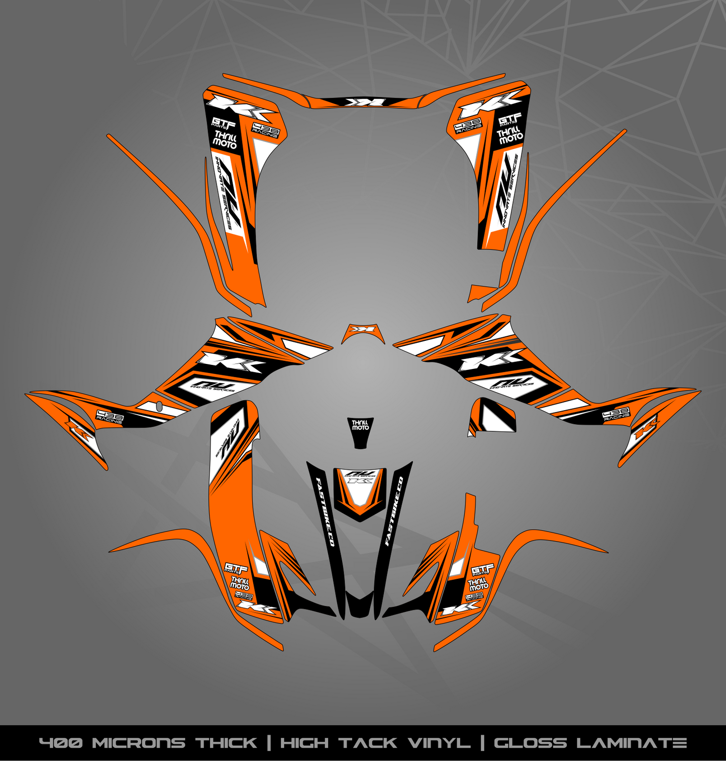 Full Sticker Kit for Kawasaki KFX 400
