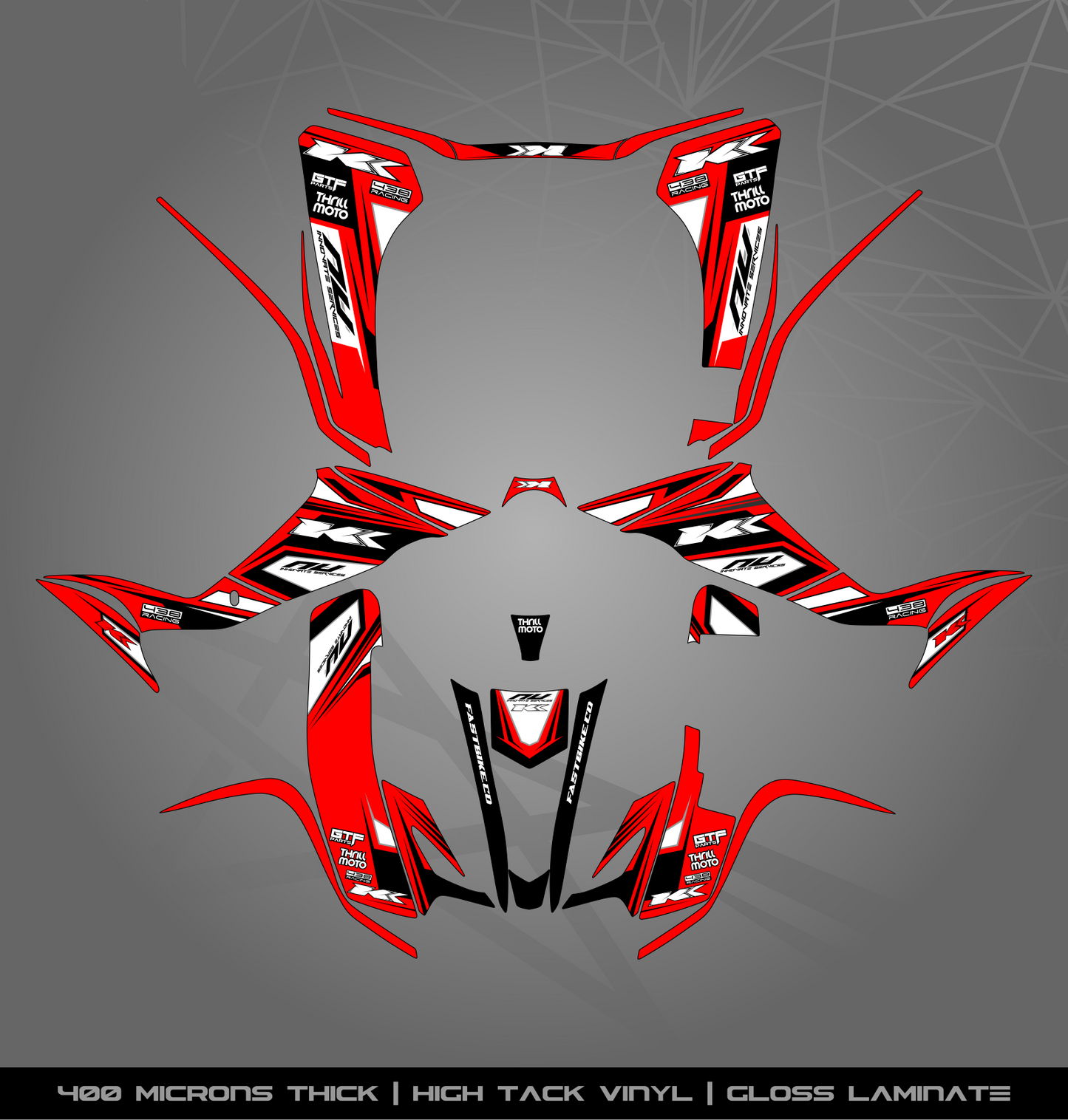 Full Sticker Kit for Kawasaki KFX 400