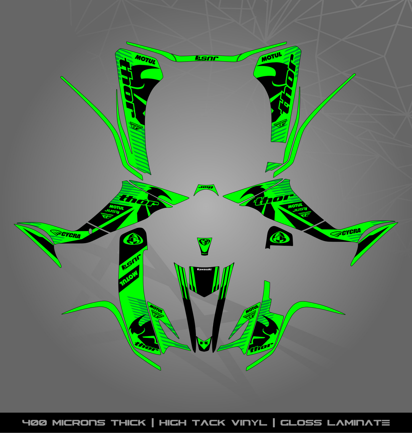 Full Sticker Kit for Kawasaki KFX 400