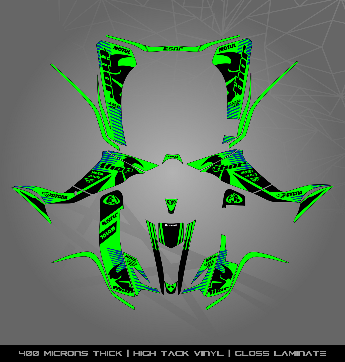 Full Sticker Kit for Kawasaki KFX 400