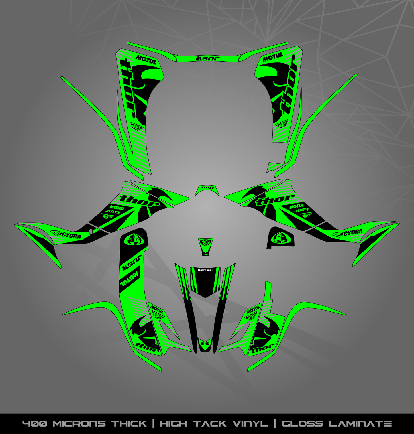 Full Sticker Kit for Kawasaki KFX 400