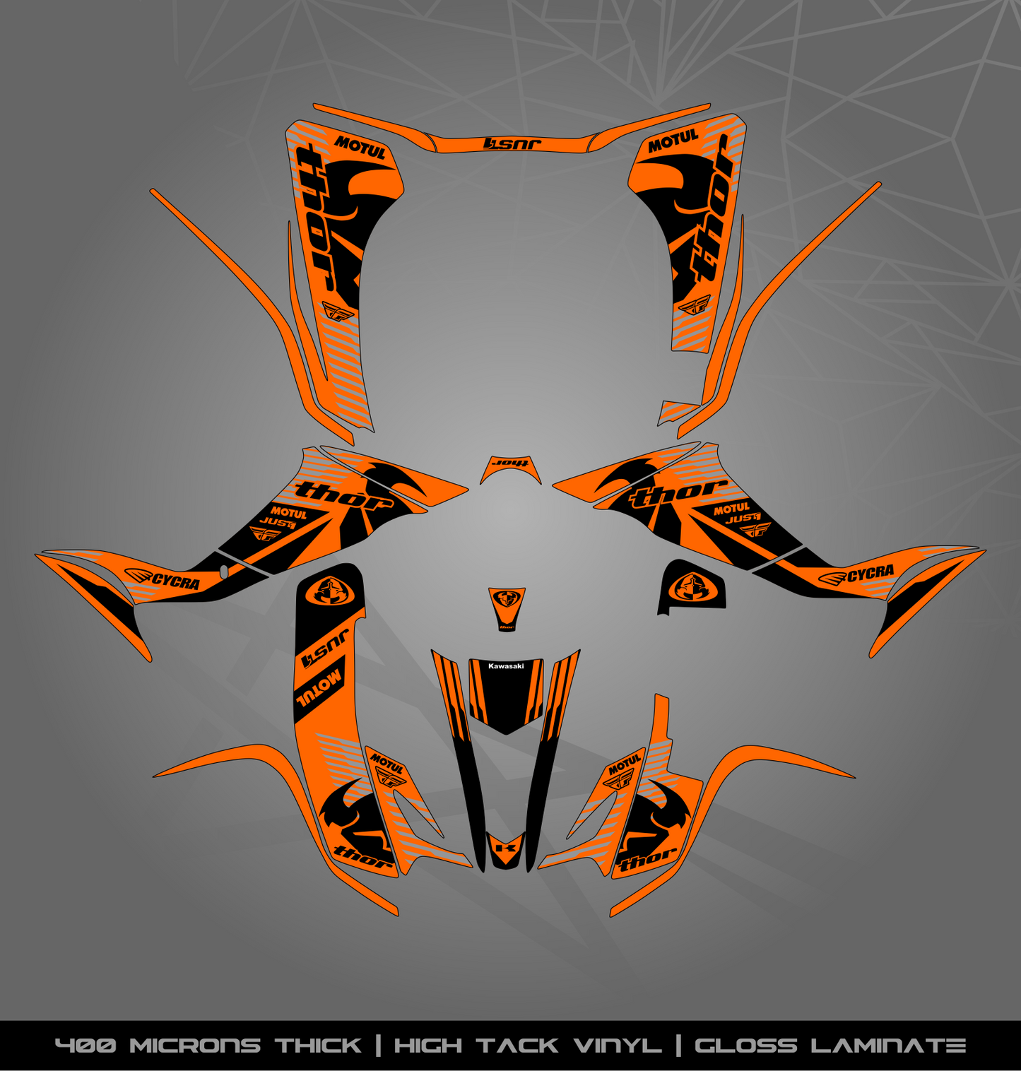 Full Sticker Kit for Kawasaki KFX 400