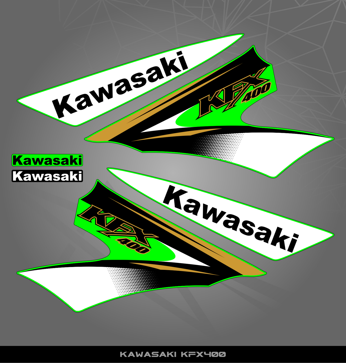 Partial Sticker Kit for Kawasaki KFX 400