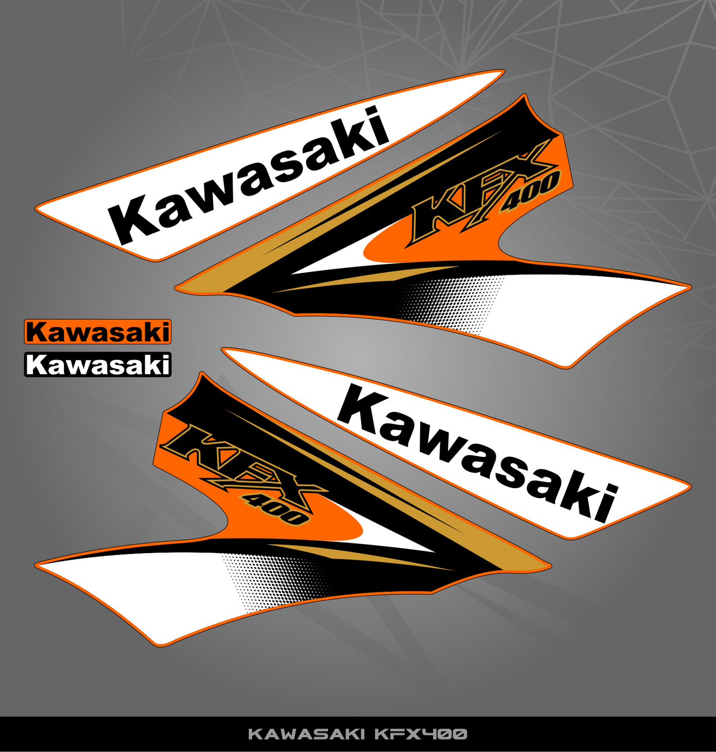 Partial Sticker Kit for Kawasaki KFX 400