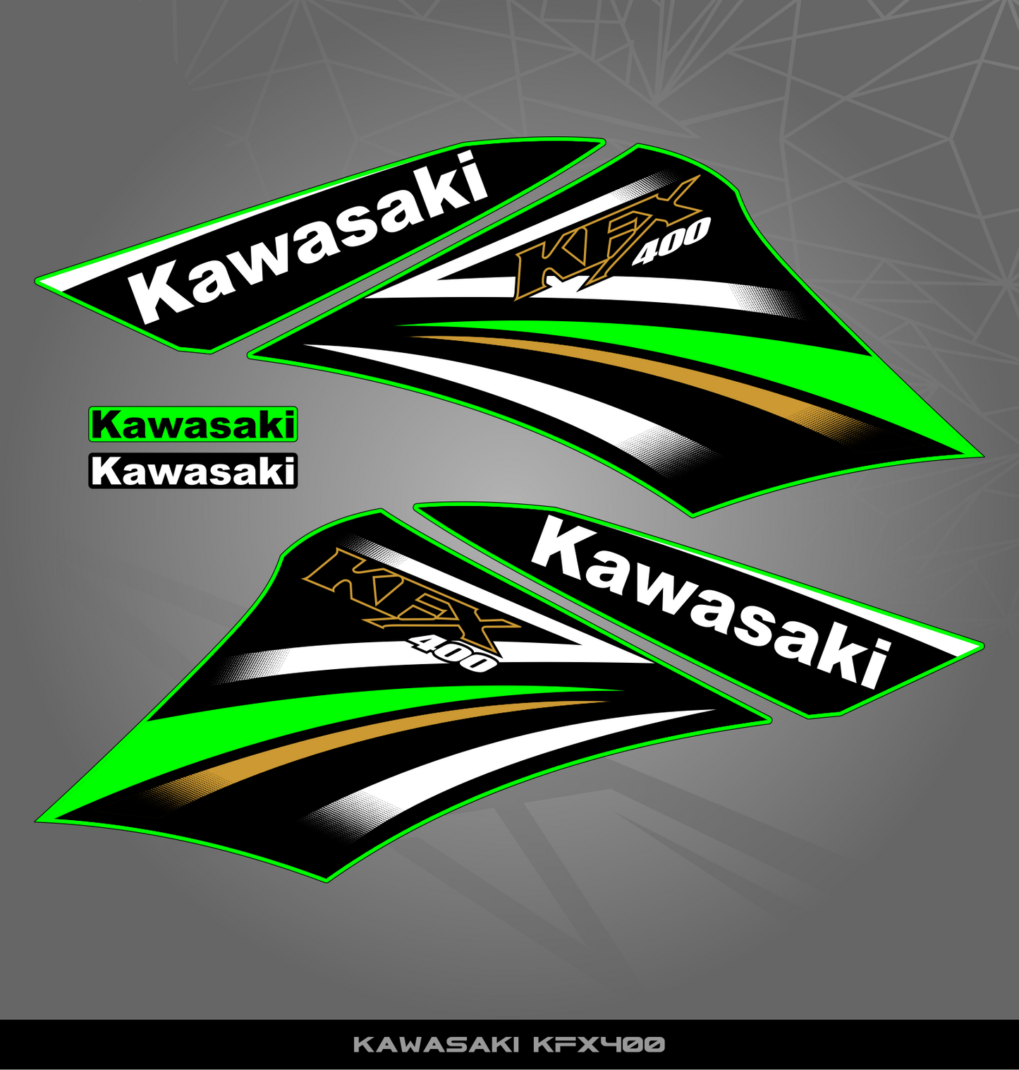 Partial Sticker Kit for Kawasaki KFX 400