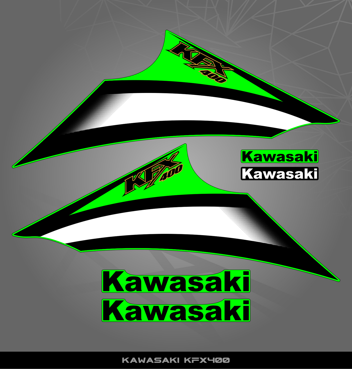 Partial Sticker Kit for Kawasaki KFX 400