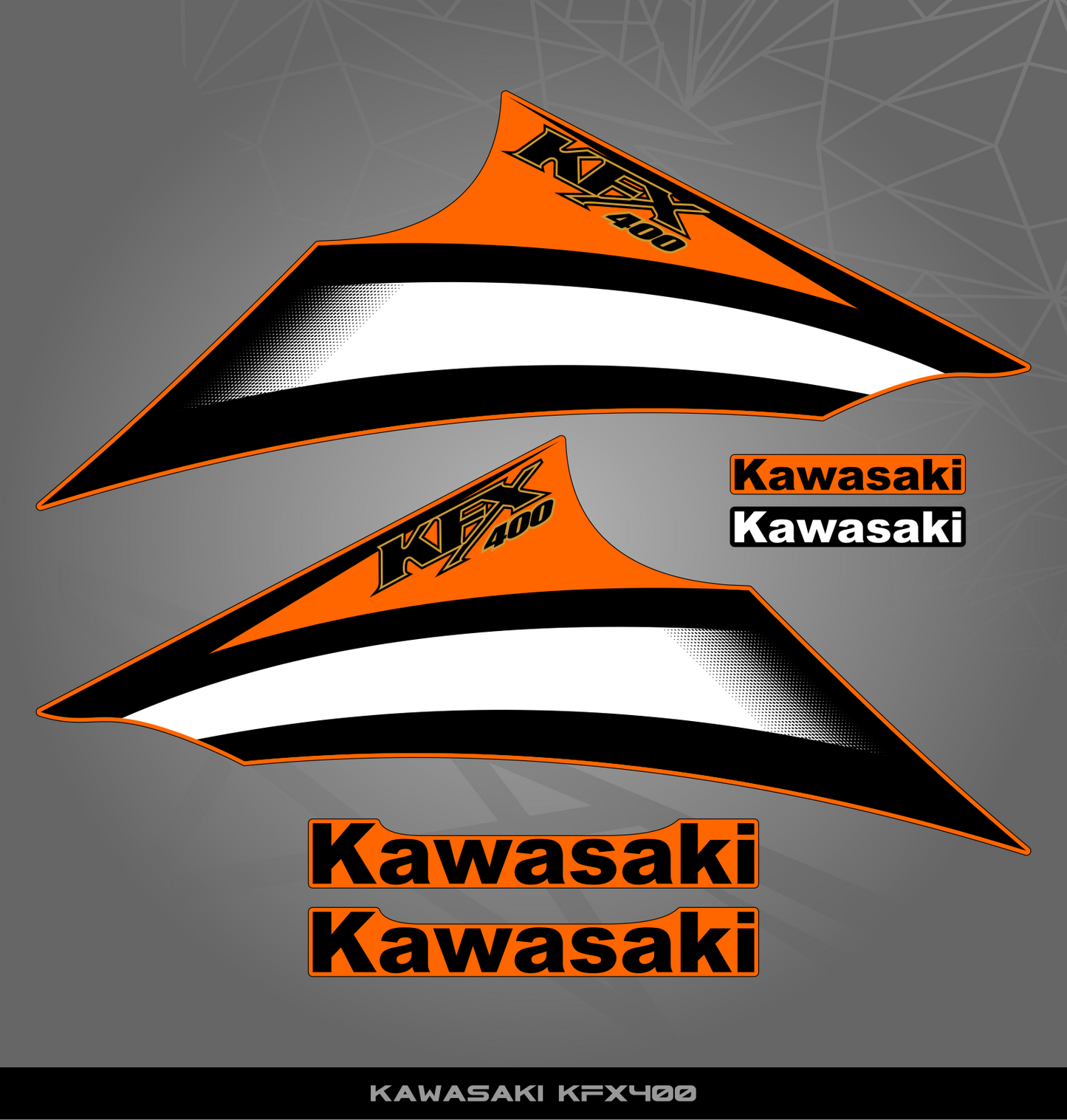Partial Sticker Kit for Kawasaki KFX 400