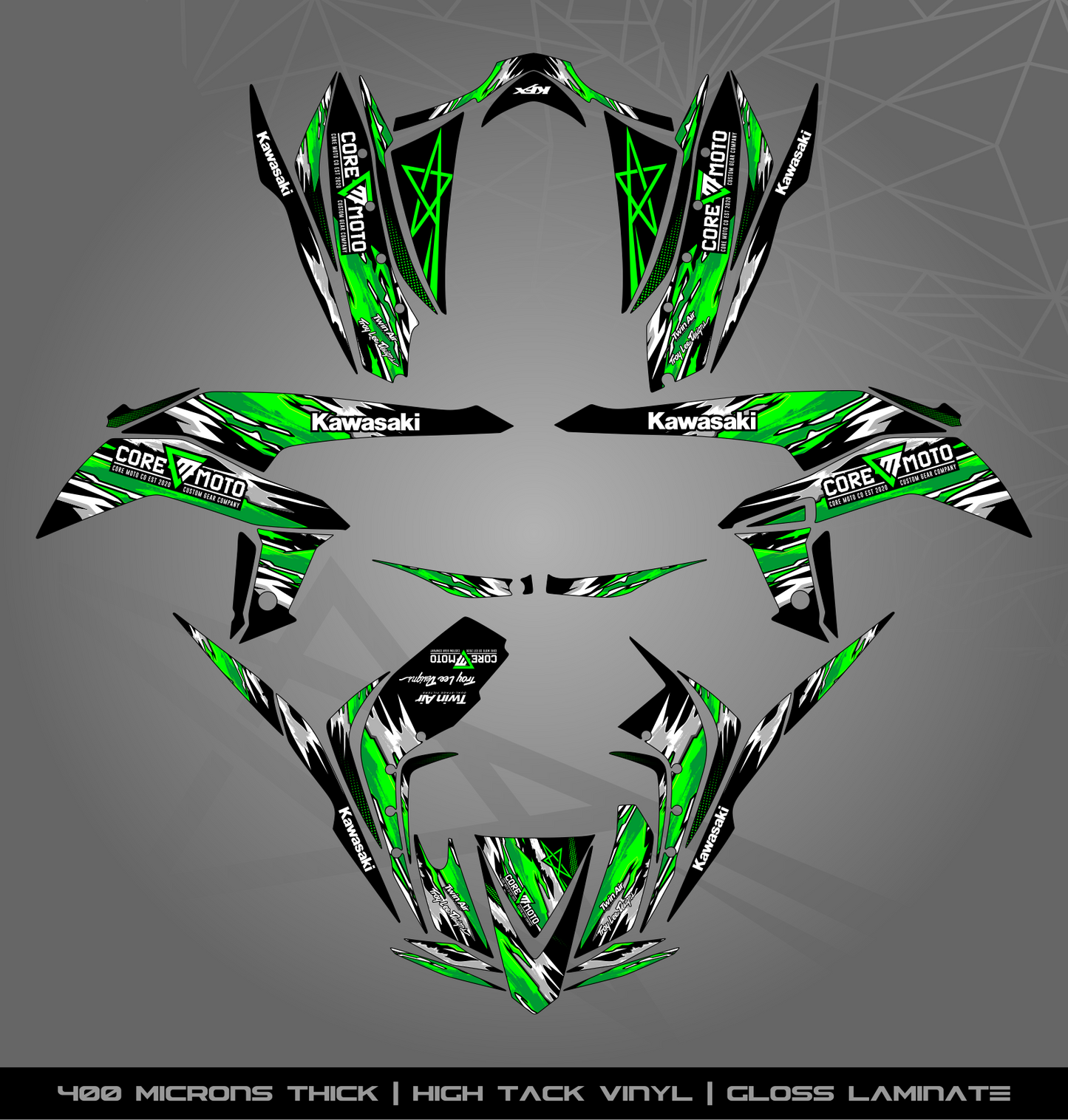 Full Sticker Kit for Kawasaki KFX 450 R