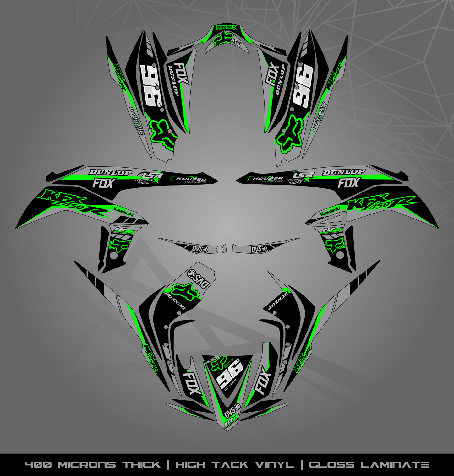 Full Sticker Kit for Kawasaki KFX 450 R