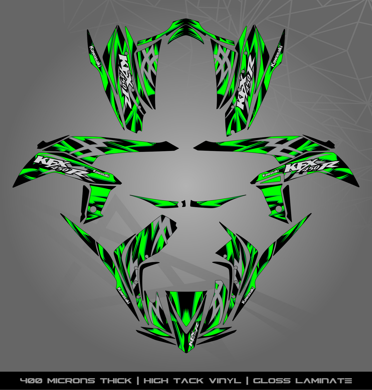 Full Sticker Kit for Kawasaki KFX 450 R