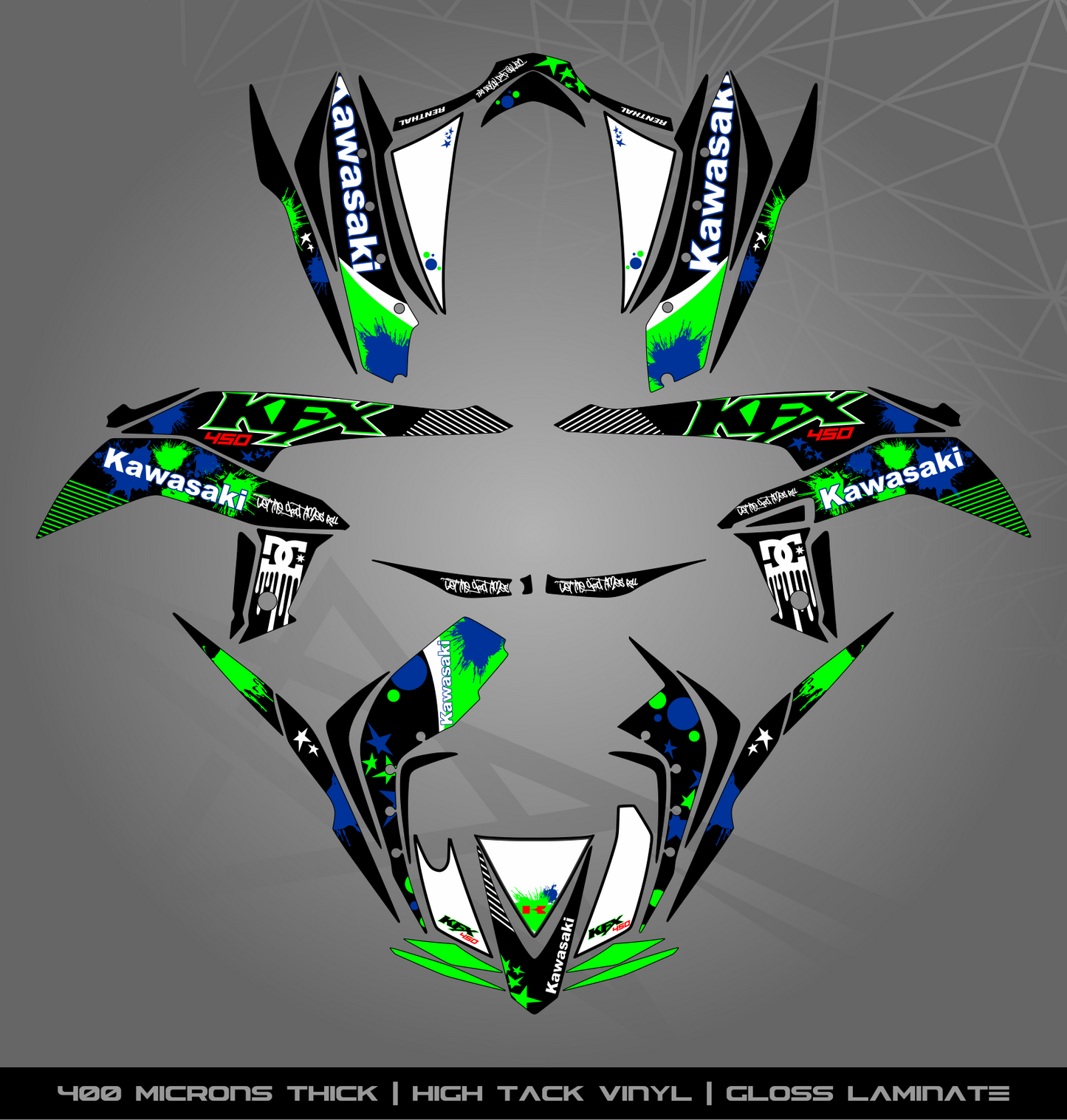 Full Sticker Kit for Kawasaki KFX 450 R
