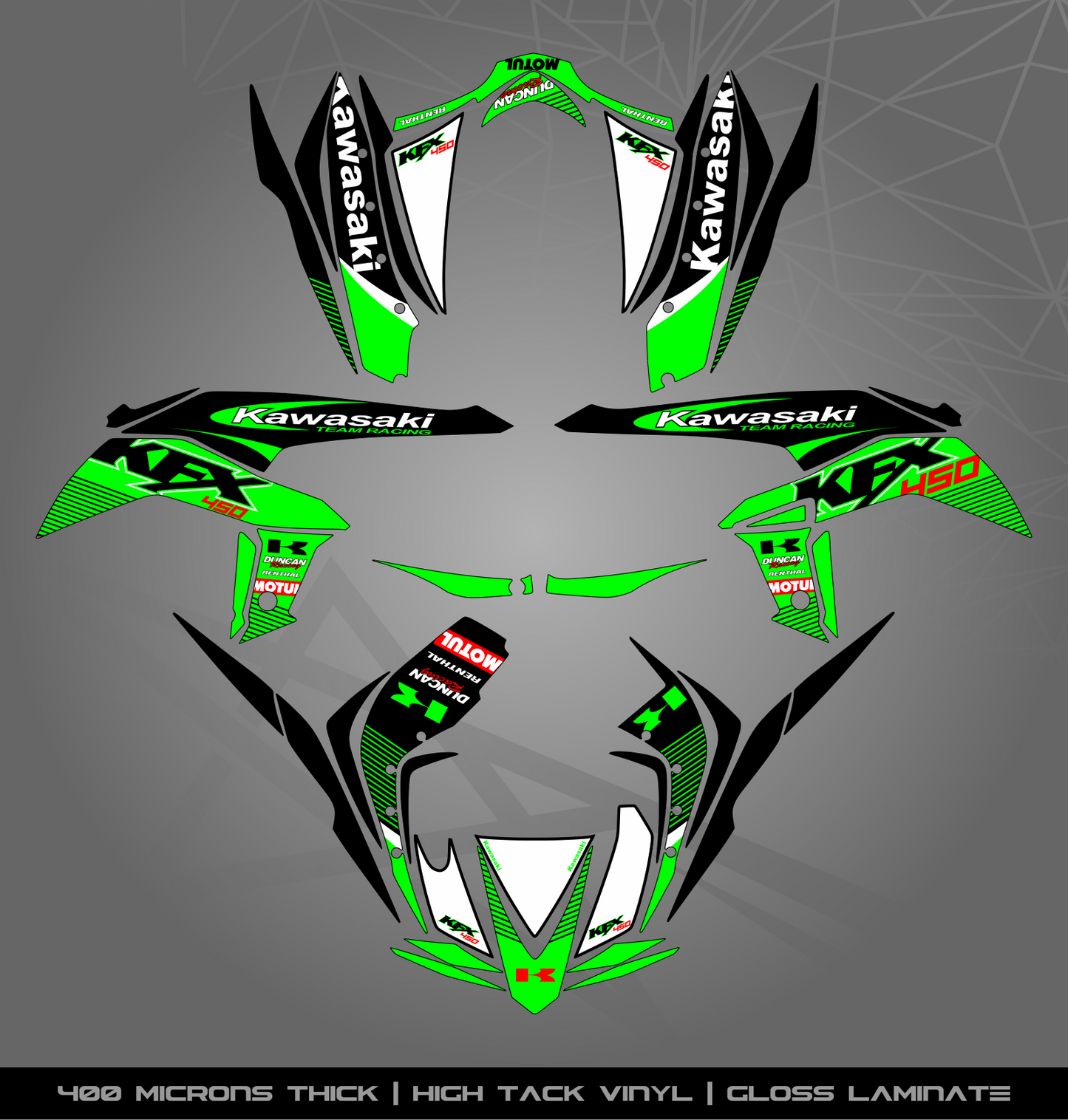 Full Sticker Kit for Kawasaki KFX 450 R