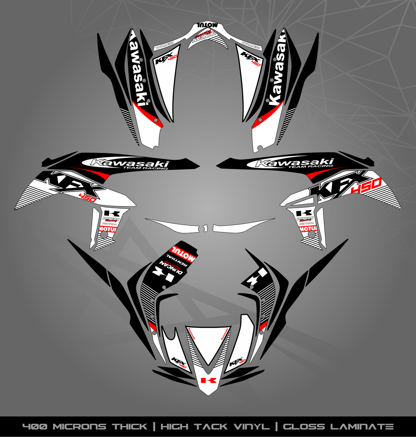 Full Sticker Kit for Kawasaki KFX 450 R
