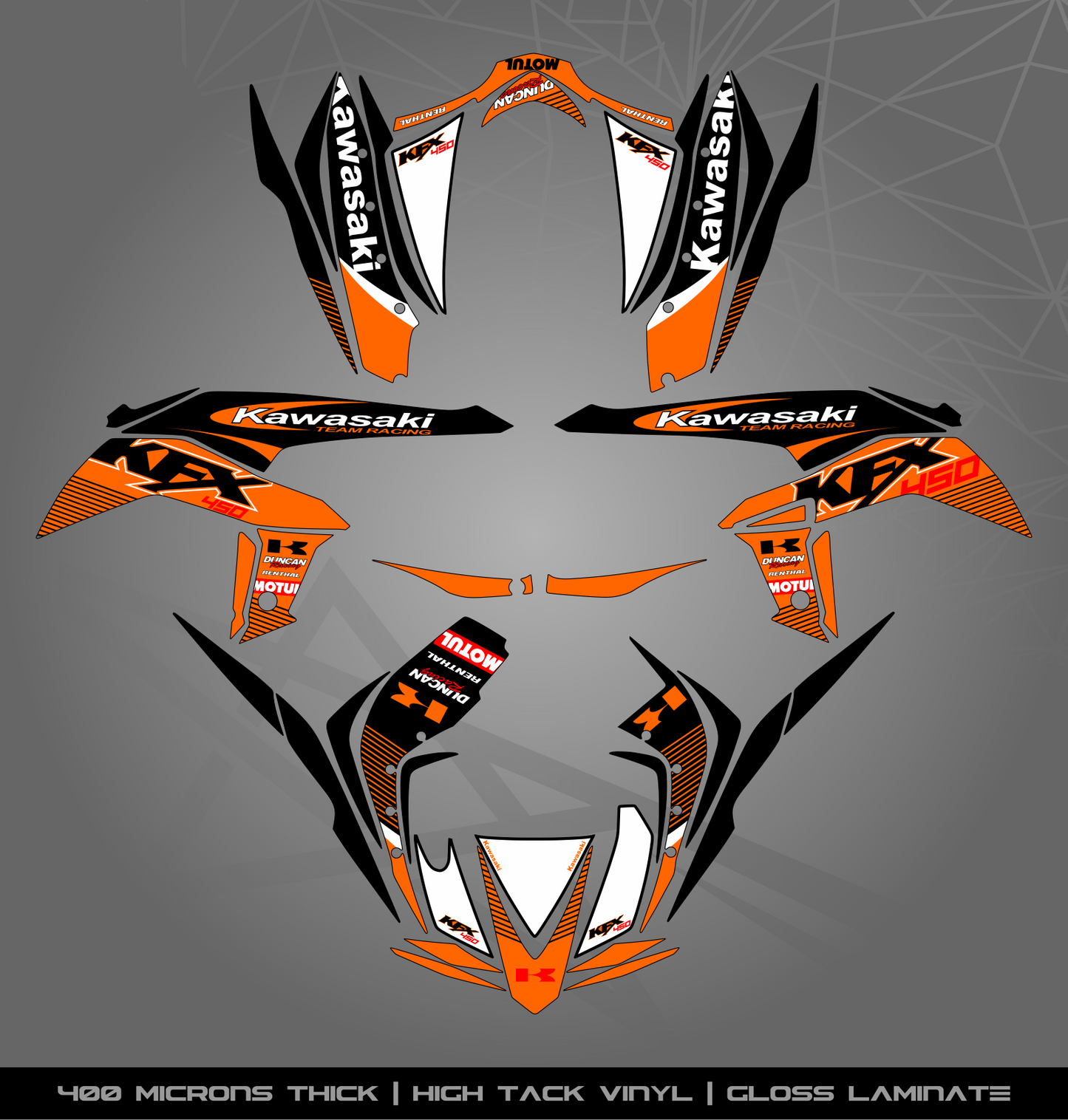 Full Sticker Kit for Kawasaki KFX 450 R
