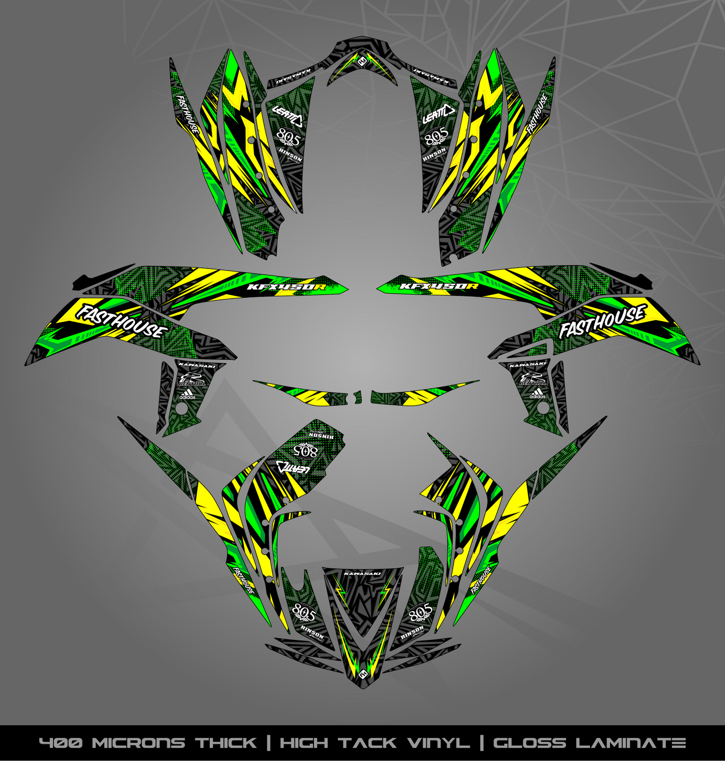 Full Sticker Kit for Kawasaki KFX 450 R