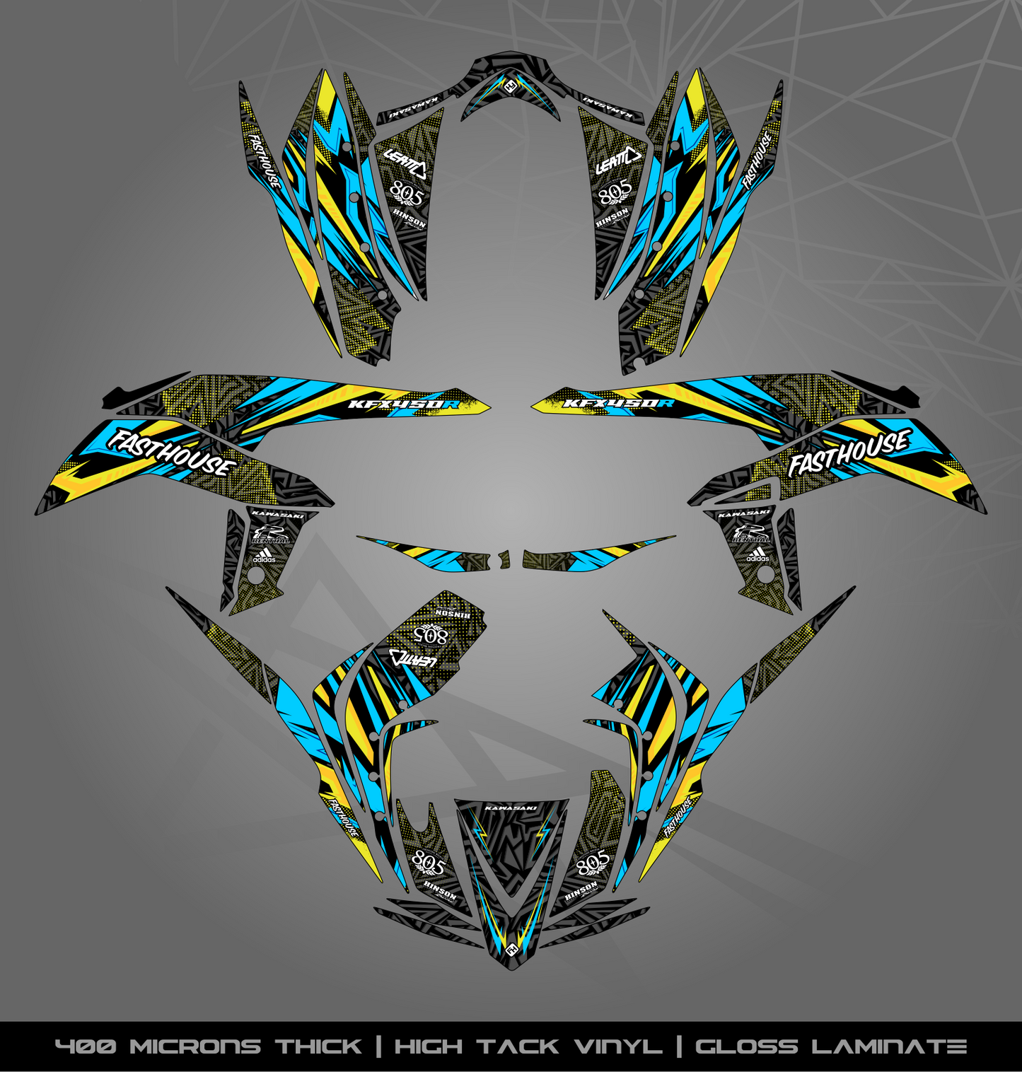 Full Sticker Kit for Kawasaki KFX 450 R